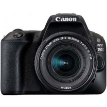 Canon EOS 200D EF-S 18-55mm STM Lens Kit - 24.2 MP, DSLR Camera, Black