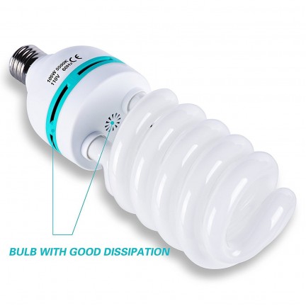 Light Bulb, 105W 5500K CFL Daylight for Photography Photo Video