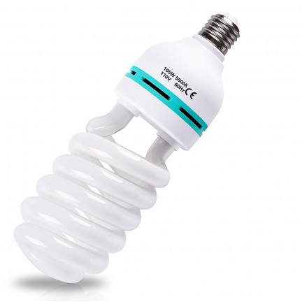 Light Bulb, 105W 5500K CFL Daylight for Photography Photo Video