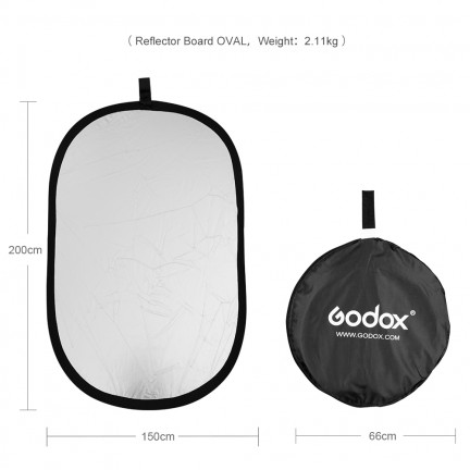 Godox 150*200cm 5 in 1 portable photography reflector