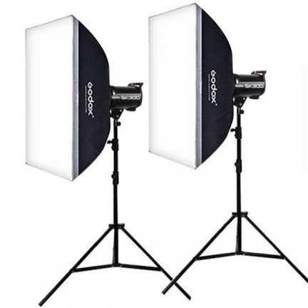 GODOX SK-300 II Studio Flash Softbox Kit