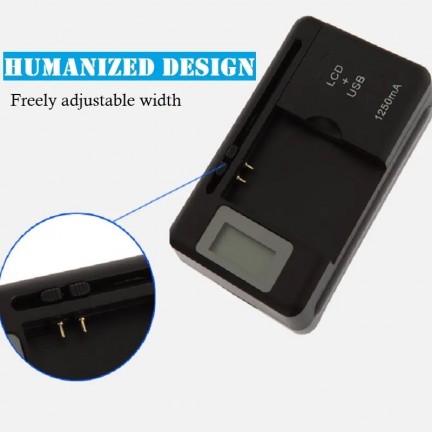 Multi Connector LCD Display Universal Battery Charger