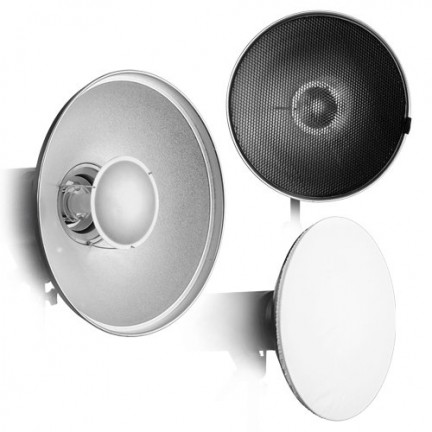 Beauty Dish 55cm with Grid and Diffuser