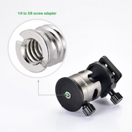 Adapter 1/4" Female to 3/8" Male