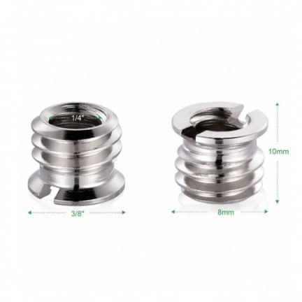 Adapter 1/4" Female to 3/8" Male
