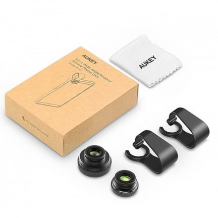 AUKEY 3 IN 1 WIDE ANGLE MACRO FISHEYE PHONE LENS 