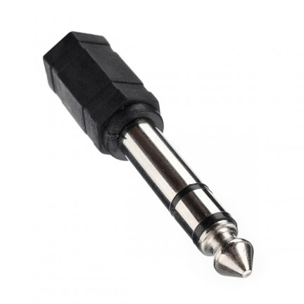 6.5mm Stereo Plug to 3.5mm Stereo Socket Adaptor