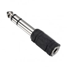 6.5mm Stereo Plug to 3.5mm Stereo Socket Adaptor