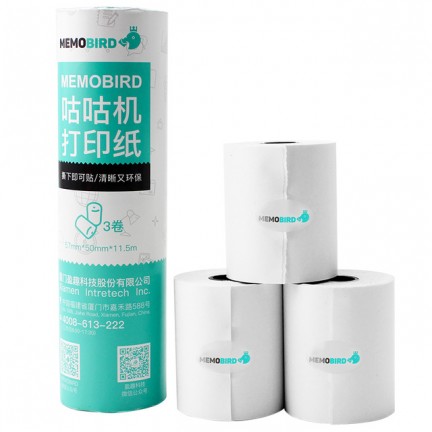 MEMOBIRD Stickers Thermal printing paper 3 rolls