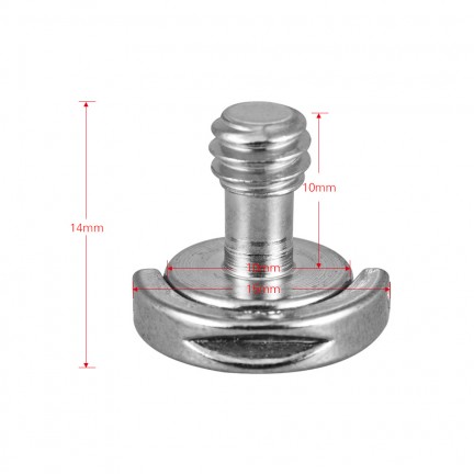 1Pcs 1/4"-20 D Shaft D-ring Mounting Screw Adapter