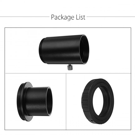 Aluminum T2 Adapter Telescope Extension Tube 1.25 inch Telescope Mount canon