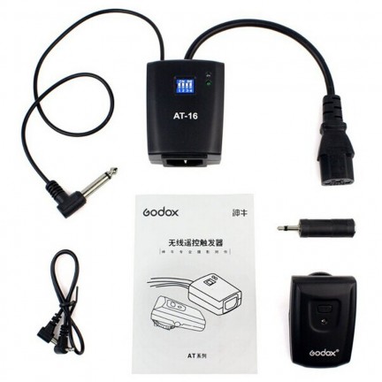 Godox AT-16 Wireless Flash Trigger Transmitter + Receiver Set - Black