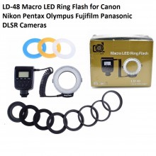 Lightdow LD-48 Macro LED Ring Flash Light with LCD Screen Display