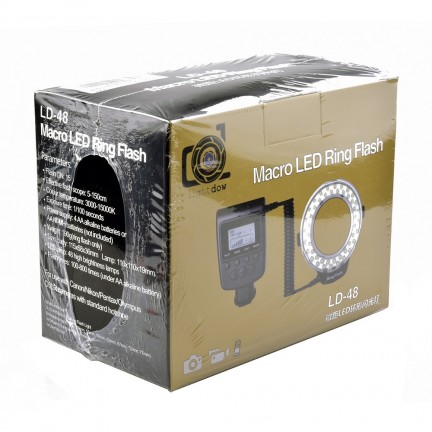 Lightdow LD-48 Macro LED Ring Flash Light with LCD Screen Display