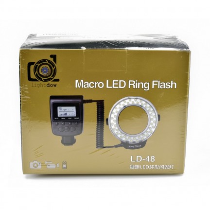 Lightdow LD-48 Macro LED Ring Flash Light with LCD Screen Display