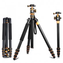 QZSD Q1088 Portable Alloy Tripod 4 sections + Monopod Tripod Ball Head